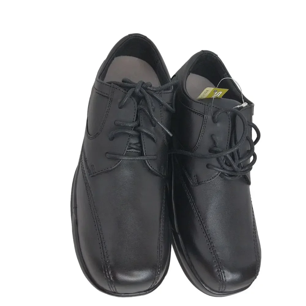 Apex Men's B2050 Black Leather Orthopedic Diabetic Dress Shoes Size 8M